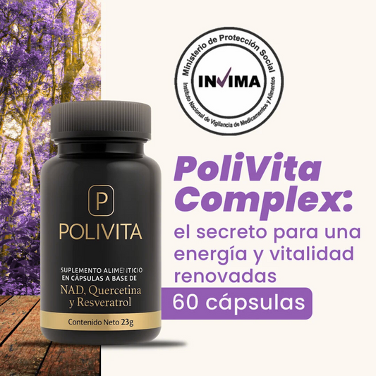 PoliVita Complex 60 Cápsulas - Soporte para Energía y Claridad Mental