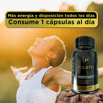 PoliVita Complex 60 Cápsulas - Soporte para Energía y Claridad Mental