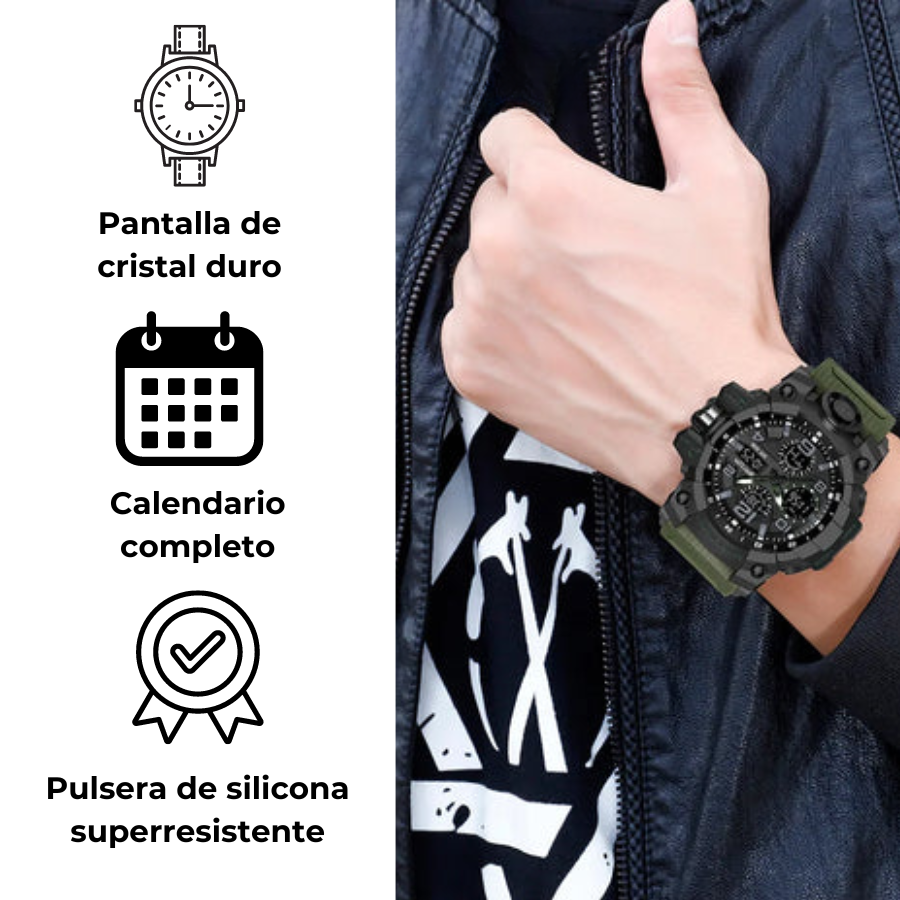 Reloj Táctico WatchPro™ - Indestructible y Resistente al Agua